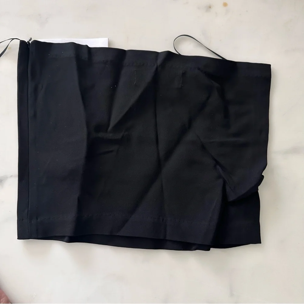 NWT Sprwmn Tube top Black viscose fabric size medium